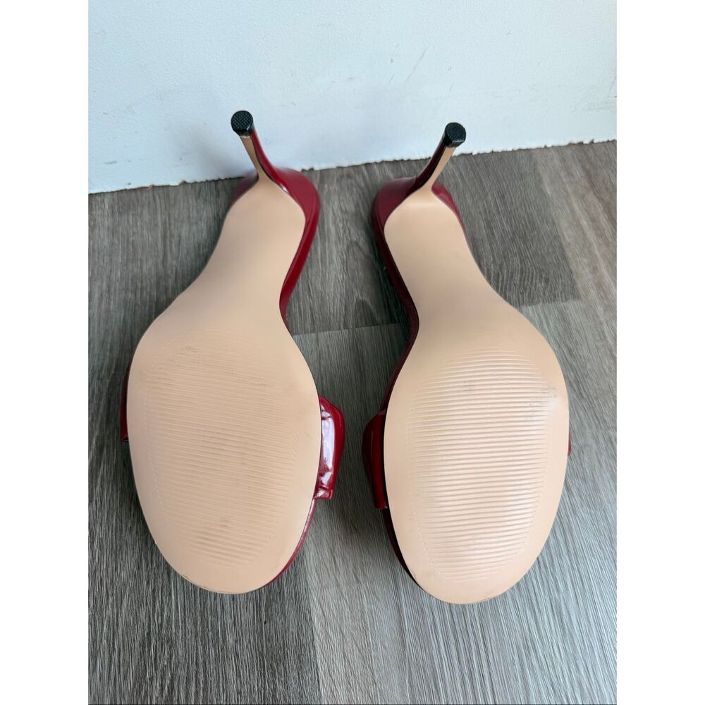 Steve Madden Pennyy Sandal In Red Patent Size US 8 $110 - Picture 14 of 14